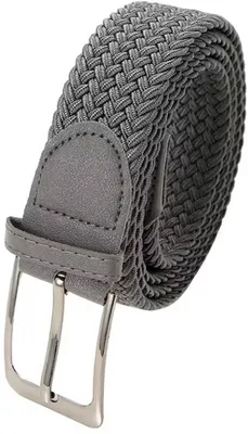 Immagine prodotto di CHPN – Cintura elastica – Cintura grigia – Cintura grigia elastica – Grigio – Cintura elasticizzata – Cintura – Cintura elastica – Cintura grigia – 105 cm/120 cm – Cintura grigia – Cintura intrecciata elasticizzata