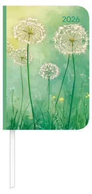Produktbild von Alpha Edition - Lady Journal Mini Blowballs 2026 - Taschenkalender 8×12 cm - Weekly - 144 Seiten - kompakter Terminplaner mit Pusteblumen-Motiv - robuster Einband & viele Zusatzfunktionen
