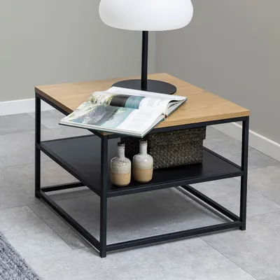 Obrázok produktu pre Smuk Couchtisch 55 cm Olivia Holz - Schwarz