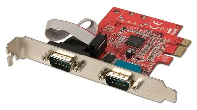 Productafbeelding van Lindy PCIe-kaart met 2 seriële poorten