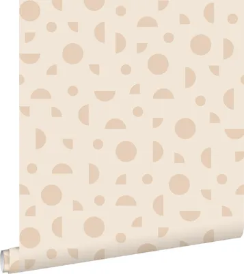 Produktbild von ESTAhome Tapete grafisches Motiv Beige 50 x 900 cm