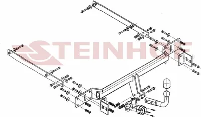 Produktbild von Z547090 Anhängerkupplung passend für MERCEDES S 204 10/2007-08/2014 starr