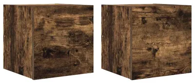 Produktbild von vidaXL TV-Wandschränke 2 Stk. Räuchereiche 30,5x30x30 cm
