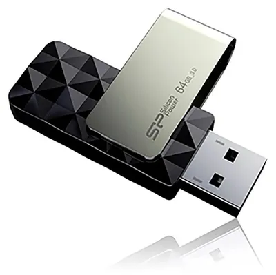Productafbeelding van Silicon Power SP016GBUF3B30V1K USB-Stick 16GB Silicon Power USB3.0 B30 Black