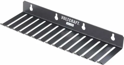 Produktbild von VOLTCRAFT ML-1 SW Messleitungshalter ML-1 SW 14 Aussparungen (73 x 8 mm) (L x B x H) 280 x 85 x 32 mm Schwarz