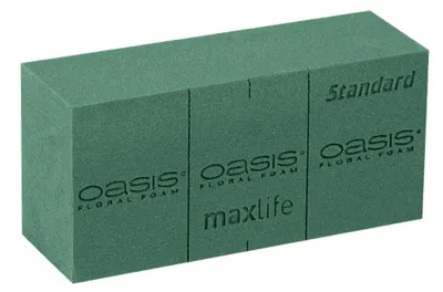 Produktbild von 20 Oasis Standard maxlife Steckschaum Ziegel Steckmoos naß Schnittblumen 23cm