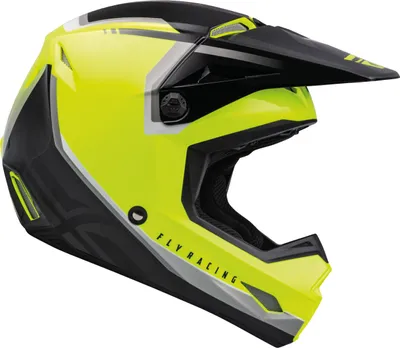 Produktbild von Fly Racing Kinetic Vision Motocross Helm, schwarz/neon-gelb, M (58)
