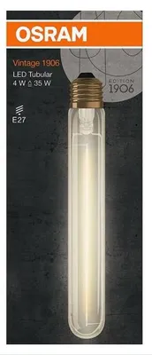 Image de Led Tube Filament Or Edition 1906 4w 40w E27 400lm Chaud - Osram
