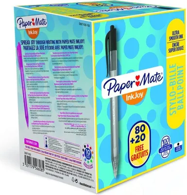 Zdjęcie produktu dla PAPER MATE Kugelschreiber InkJoy 100 RT 80+20 Vorteils. Schw