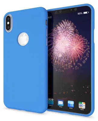 Obrázok produktu pre NALIA puzdro na mobilný telefón pre Apple iPhone XS Max, ultra tenké TPU puzdro silikónové neonové puzdro modré
