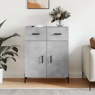 Produktbild von The Living Store Sideboard Betongrau 69,5x34x90 cm Holzwerkstoff
