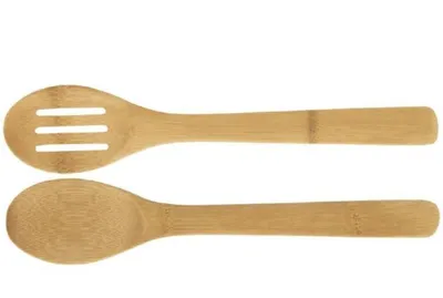 Produktbild von 2tlg. Salatbesteck 30cm Bambus