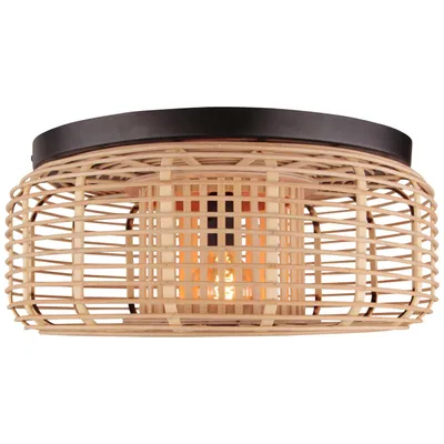 Productafbeelding van Rotan plafondlamp Crosstown Ø 45cm