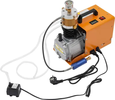 Produktbild von PCP Hochdruckkompressor 300 bar, tragbar, 1,8 kW 2800 U/min, 220 V EU-Stecker, mit Manometer