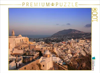 Produktbild von CALVENDO Puzzle Blick auf Imerovigli, Santorini,Griechenland | 1000 Teile Lege-Größe 64x48cm Foto-Puzzle für glückliche Stunden