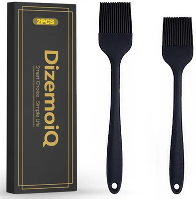 Imagen del producto de Juego de 2 pinceles para hornear y asar, resistentes al calor, aptos para lavavajillas, para la cocina