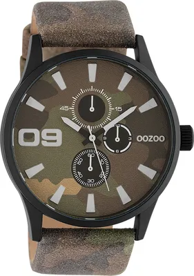 Produktbild von Oozoo Herren-Damen Lederarmband Uhr Timepieces braun Analog Quarzuhr UOC10347