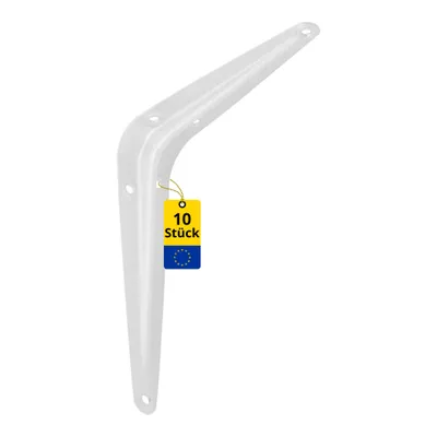 Produktbild von Regalhalterung 100x75 Regalbodenträger 10er Set Winkel Wandregal - Konsole - Winkel Metall - Regalwinkel