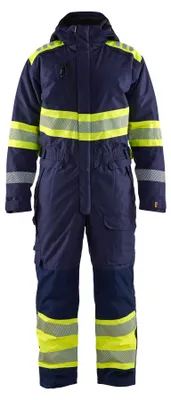 Produktbild von Blakläder High Vis Winter Overall 6720, Farbe:Marineblau/ High Vis Gelb, Größe:L