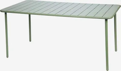 Produktbild von sweeek - Gartentisch aus Stahl 6-8 Plätze - Grün