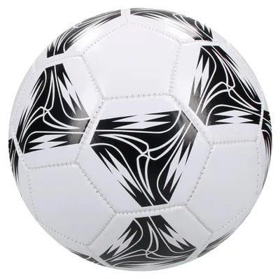 Immagine prodotto di Pallone da calcio "Golden Star" - pallone da calcio per bambini e adulti - misura 5 perfetto per segnare gol - pallone per allenamento indoor e outdoor - bianco/nero