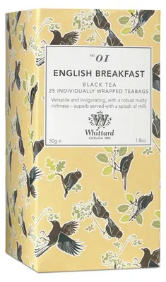 Obrázok produktu pre Čierny čaj Whittard of Chelsea English Breakfast, 25 ks.