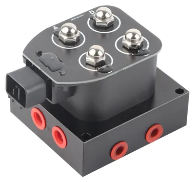 Image de Bloc de vannes pour suspension pneumatique à électrovanne 12 V, 12,6 W, 0–300 psi, pour voitures et camions