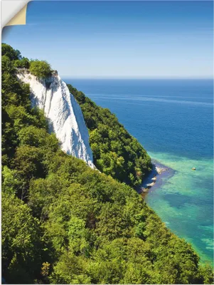 Produktbild von ARTland Wandbild, selbstklebend Kreidefelsen Insel Rügen I Größe: 45x60 cm