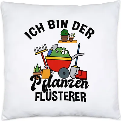 Produktbild von Ich Bin Der Pflanzenflüsterer Kissen Inkl Füllung Hobby-Gärtner Pflanzen Garten Blumen Geschenkidee Pflanzen-Fans