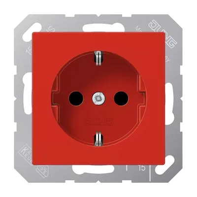 Produktbild von Jung SCHUKO-Steckdose 16A 250V m.Berührungsschutz A 1520 BF KI RT (A1520BFKIRT)