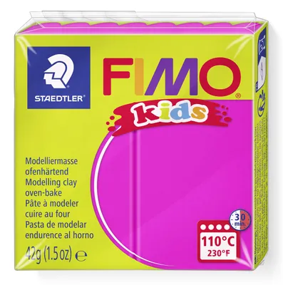 Produktbild von STAEDTLER FIMO kids 8030 ofenhärtende Modelliermasse Einzelprodukt, 42g, pink