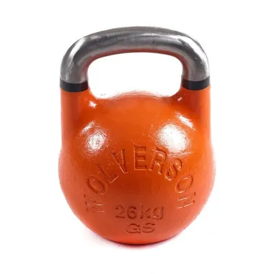 Produktbild von Wolverson Fitness GSU Kettlebell 26kg Orange + Black Rings