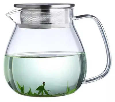 Obrázek produktu pro Skleněná konvice s nerezovým sítkem, objem 1000 ml