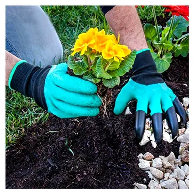 Produktbild von Gartenhandschuhe mit 4 Krallen für das Graben und Pflanzen