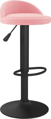Image de vidaXL Tabouret de bar en velours rose