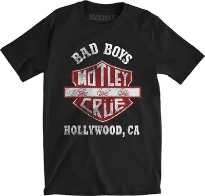 Obrázek produktu pro Mötley Crüe Bad Boys Shield Black M Tričko