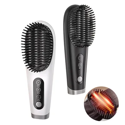 Produktbild von Haarglättungskamm kabellos, Negativ Ionen Keramik,Locken und Glätten 3 Temperaturstufen