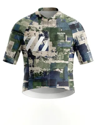 Produktbild von VeloNuts Herren Radtrikot, Terrain Blocks, Moss Stone Blocks, XL