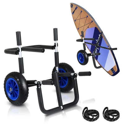 Produktbild von Aluminium Transportwagen für 2x SUP-Board Surfbrett für SUP Stand Up Paddle Surfboard