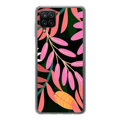 Produktbild von MuchoWow® Handyhülle Schutzhülle Hülle für Samsung Galaxy A12 Tropisch - Blumen - Muster Silikon Softcase Handy Hülle - Bild