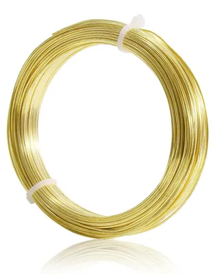 Messingdraht 0,5 mm, 30 m, goldfarben für Schmuck, Basteln, DIY