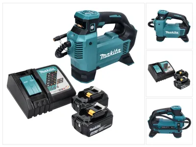 Produktbild von Makita DMP 181 RM Akku Kompressor 18 V 11,1 bar + 2x Akku 4,0 Ah + Ladegerät