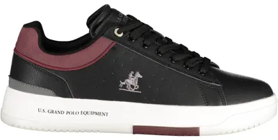 Produktbild von Schwarzer Herren-Sportschuh mit Kontrastdetails und Stickerei