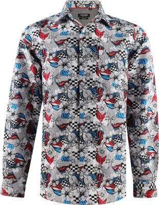 Immagine prodotto di Camicia da uomo Yves Enzo bianca con stampa IMMORTAL 207-2  L
