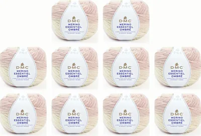 Image de 5 pelotes de DMC Merino Essentiel Ombré – fil dégradé composé à 50 % de Laine et à 50 % d'acrylique (couleur 1007)
