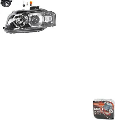 Obrázok produktu pre Johns, svetlomety + Osram Night Breaker Laser vhodné pre Audi A3 8P 05/2003-07/08 Li 8P0941029M 8P0941029D 8P0941699A