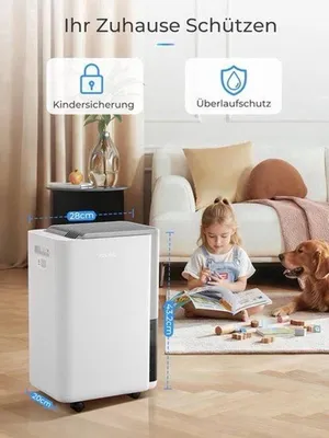 Zdjęcie produktu dla Kompaktowy osuszacz powietrza - pochłaniacz wilgoci - przenośny - cichy - energooszczędny - poprawia jakość powietrza w pomieszczeniach