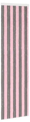Produktbild von Insektenschutzvorhang Chenille Silber Grau und Rosa 56 x 200 cm