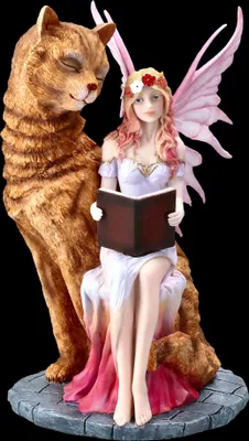Produktbild von Elfen Figur - Studa mit großer Katze