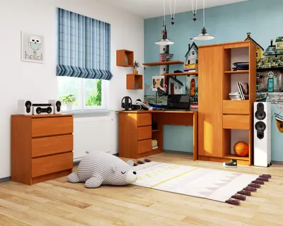 Produktbild von Schreibtisch mit Stauraum | Bürotisch | 3 Schubladen & Regalablage